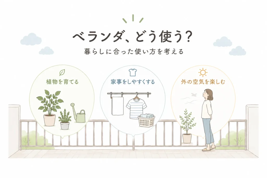 ベランダをどう活用する?限られたスペースを暮らしに取り入れるアイデア